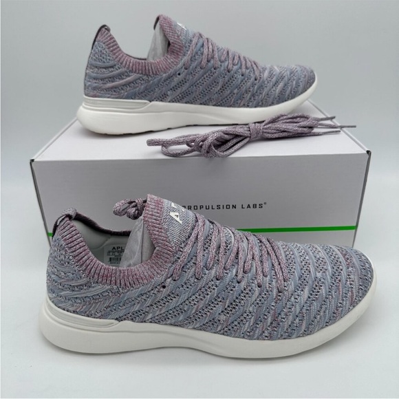 NEW APL Men's TechLoom Wave Slip On Runners Sneaker, Frozen Grey/Cedar SZ 12 - Picture 4 of 9